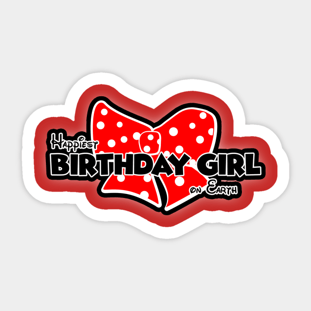 Happiest Birthday Girl on Earth Sticker by GoodDisneyGirl